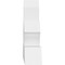 Ekena Millwork Richland Architectural Grade PVC Gable Bracket, 48"W x 24"H x 6"D x 6"F, 12/12 Pitch GBP048X24X0606RIC00 - alternate 3